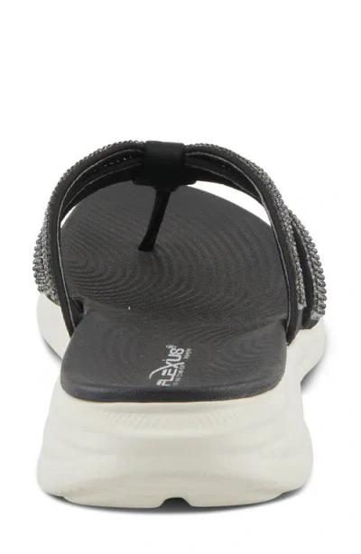 Flexus By Spring Step Ashine Flip Flop In Black