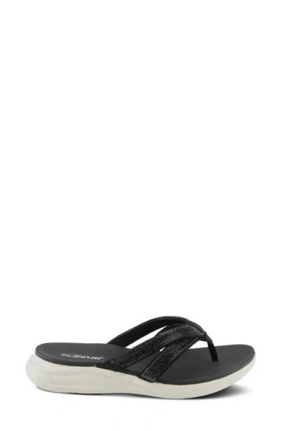 Flexus By Spring Step Ashine Flip Flop In Black