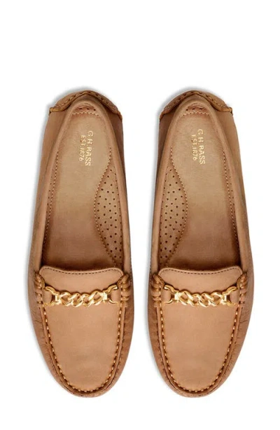 G.h.bass Dylan Chain Driver Loafer In Tan