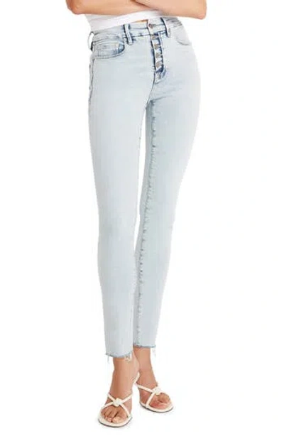 Shop Good American Good Legs Distressed Skinny Jeans In Indigo649