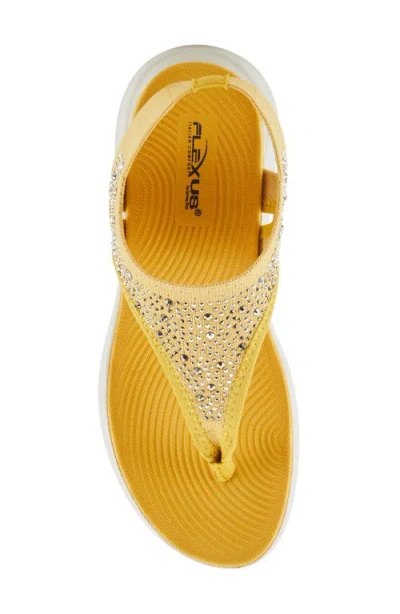 Flexus By Spring Step Springall Slingback Platform Sandal In Yellow