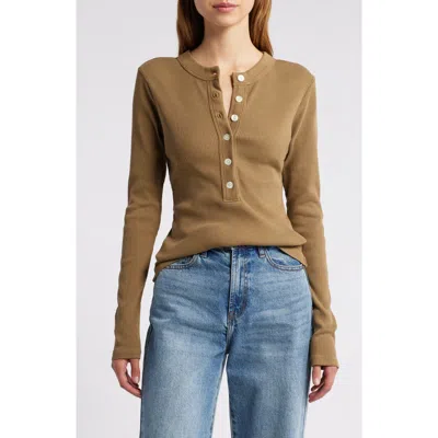 Citizen Of Humanity Citizens Of Humanity Varra Rib Henley In Sandie