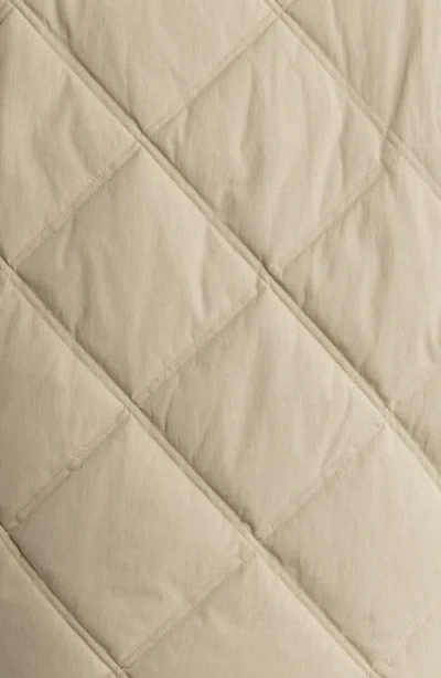 Wax London Skye Quilted Gilet Vest In Khaki