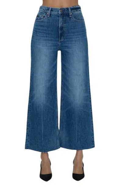 Pistola Loretta Utility High Waist Wide Leg Jeans In Palladium