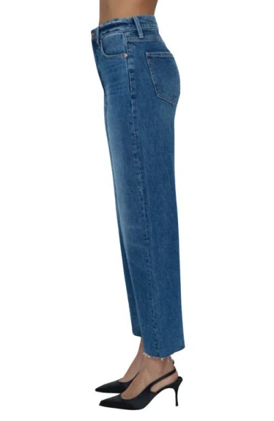 Pistola Loretta Utility High Waist Wide Leg Jeans In Palladium