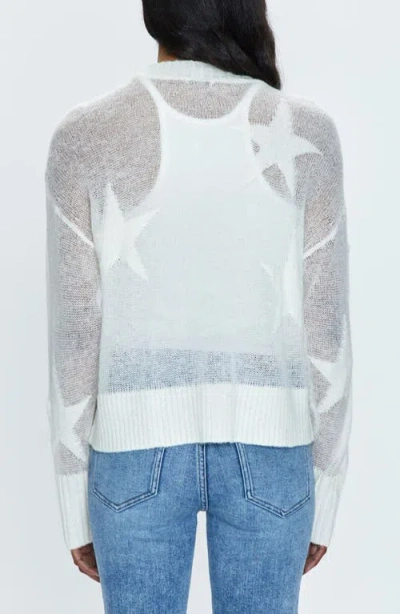 Pistola Joslyn Sheer Sweater In Ivory Star In White