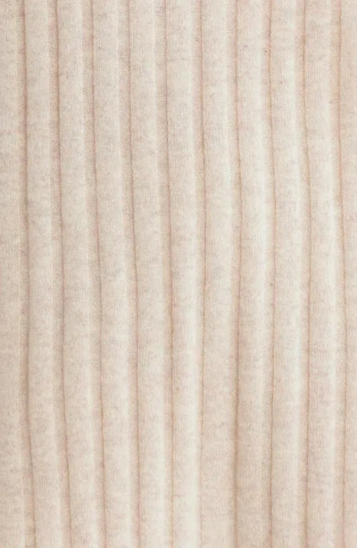 Nordstrom Ribbed Cashmere Lounge Set In Beige Oatmeal Light Heather