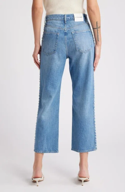 Frame Atelier Le Jane High Waist Ankle Straight Leg Jeans In Daylight Pearl
