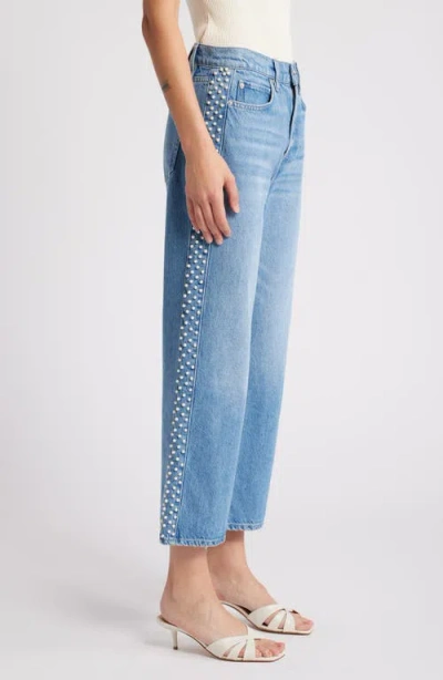 Frame Atelier Le Jane High Waist Ankle Straight Leg Jeans In Daylight Pearl