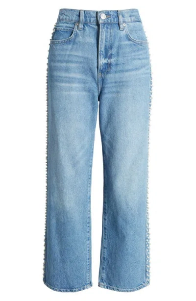 Frame Atelier Le Jane High Waist Ankle Straight Leg Jeans In Daylight Pearl