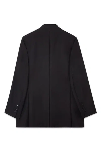 Blk Dnm 67 Wool Blazer In Black Wool Mohair