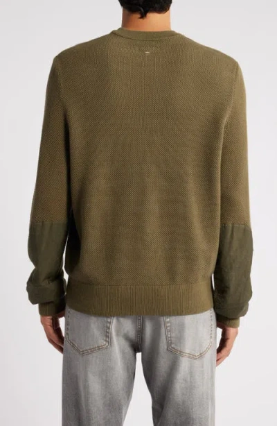Rag & Bone Dexter Washed Organic Cotton Henley In Forest Green