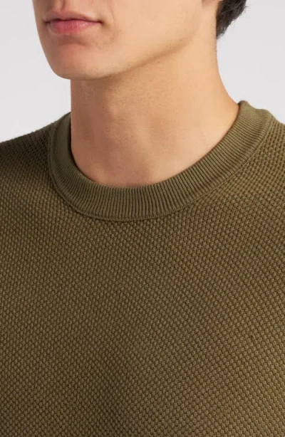 Rag & Bone Dexter Washed Organic Cotton Henley In Forest Green