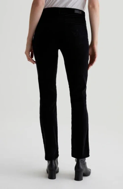 Ag Mari Slim Straight Leg Corduroy Pants In Super Black