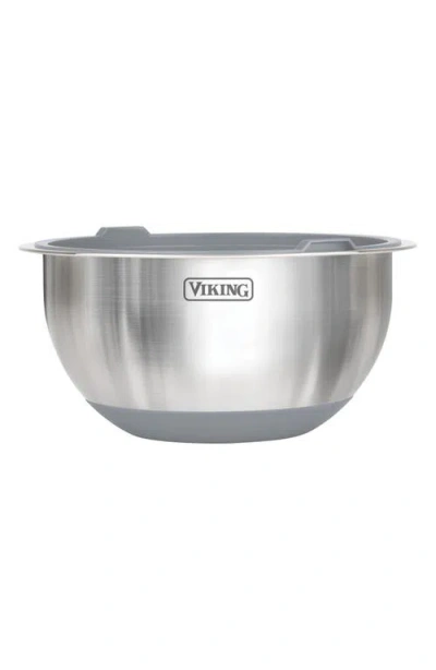 Viking 10-piece Stainless Steel Mixing Bowl Set With Lids In Grey