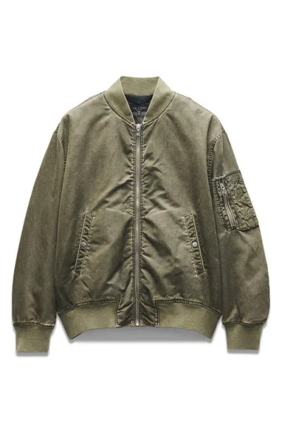 Rag & Bone Manston Shell Bomber Jacket In Army