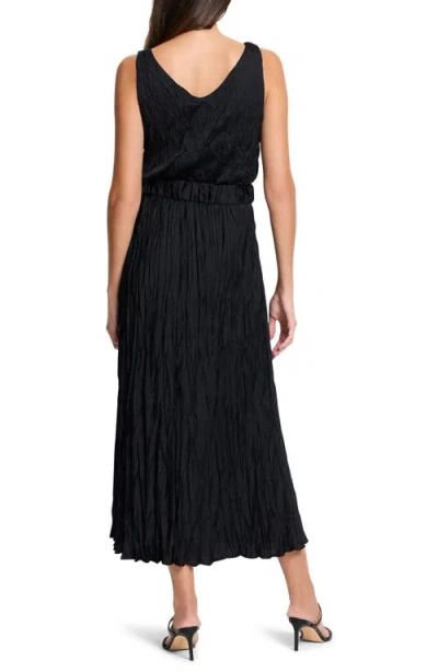 Nic + Zoe Nic+zoe Cailin Crinkle A-line Dress In Black Onyx