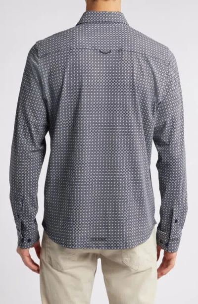 Sealskinz Halvergate Stretch Organic Cotton Button-up Shirt In Navy