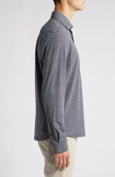 Sealskinz Halvergate Stretch Organic Cotton Button-up Shirt In Navy
