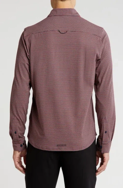 Sealskinz Halvergate Stretch Organic Cotton Button-up Shirt In Orange