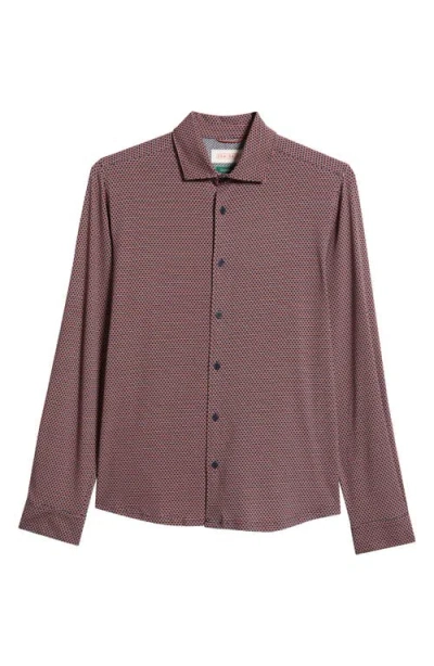 Sealskinz Halvergate Stretch Organic Cotton Button-up Shirt In Orange