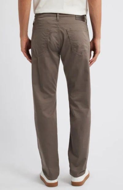 Ag Everett Commuter Performance Slim Straight Sateen Pants In Faded Ashwood