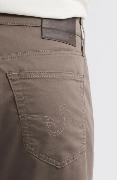 Ag Everett Commuter Performance Slim Straight Sateen Pants In Faded Ashwood