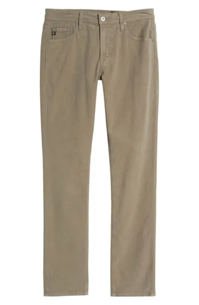 Ag Everett Commuter Performance Slim Straight Sateen Pants In Faded Ashwood