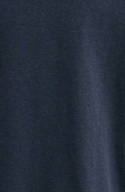 Robert Barakett Paolo Varsity Heathered Cotton Knit Button-up Shirt In Charcoal