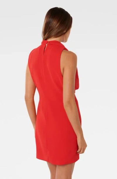 Ever New Noa Drapey Cocktail Minidress In Red