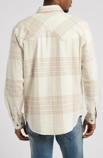 Icecream Snow White Plaid Cotton Flannel Button-up Shirt In Plaid