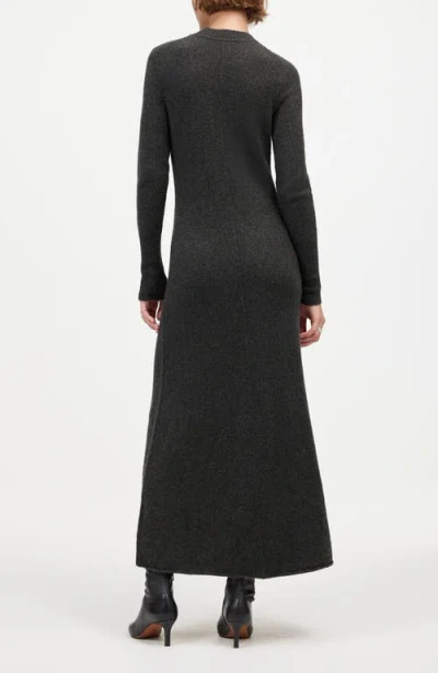Madewell Sweater Maxi Dress In Heather Charcoal