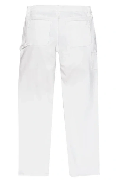 Joe's Kids' Brixton Drawstring Waist Slim Straight Leg Twill Pants In White