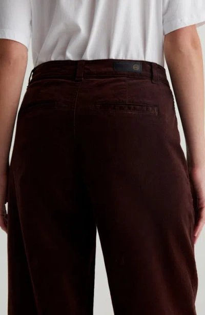 Ag Stella Low Slung Corduroy Palazzo Pants In Alpine Bark