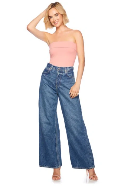 Susana Monaco Foldover Tube Top In Hamptons