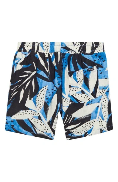 Volcom Kids' Cabana Camp Shirt & Shorts Set In Black