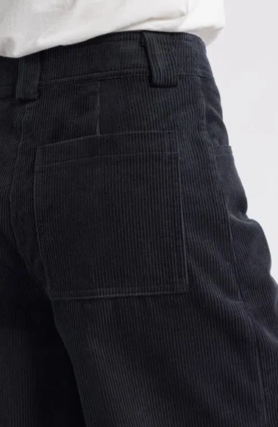 Topshop Long Corduroy Shorts In Mid Blue