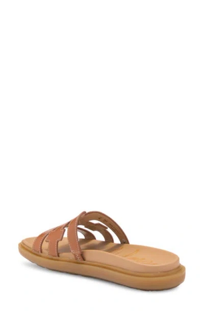 Sam Edelman Valeri Platform Slide Sandal In Saddle