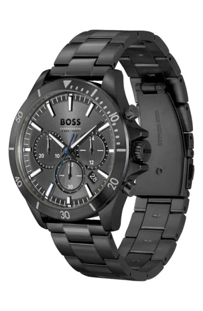 Hugo Boss Boss Troper Chronograph Bracelet Watch, 45mm In Grey