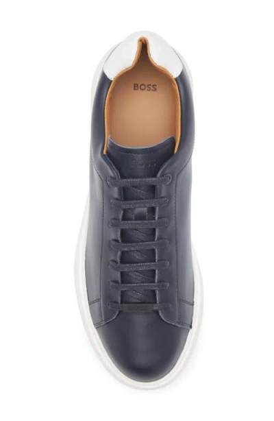 Hugo Boss Boss Bulton Runn Sneaker In Dark Blue