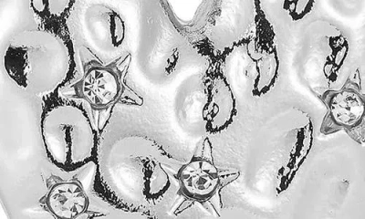 Sphera Milano Heart Drop Earrings In Silver