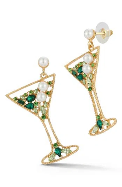 Sphera Milano Martini Drop Earrings In Gold