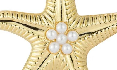 Sphera Milano Starfish Stud Earrings In Gold