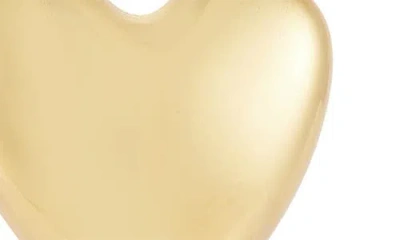 Sphera Milano Heart Chain Fringe Drop Earrings In Gold