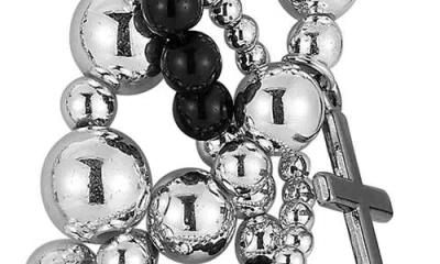 Sphera Milano Cross Statement Necklace In Silver