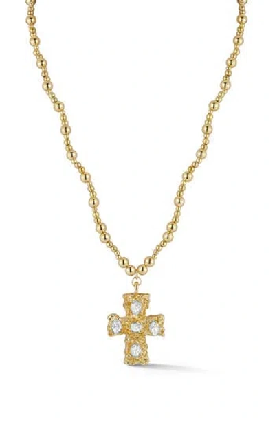 Sphera Milano Cross Pendant Necklace In Gold