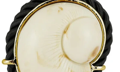 Sphera Milano Shell Pendant Necklace In Gold