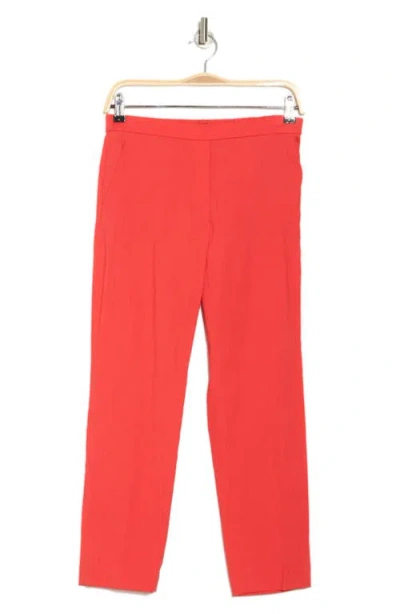 Theory Pull-on Crop Pants In Red