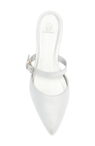 Bruno Magli Pia Pointed Toe Mule In Silver
