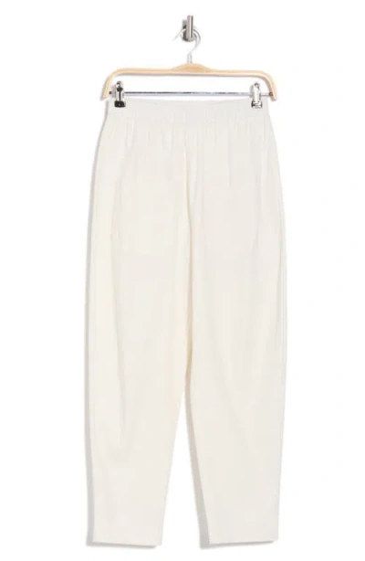 Patrizia Luca Stretch Cotton Pull-on Pants In White